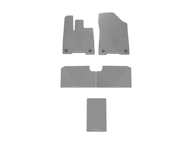W580GRW581GRW583GR - Accessories: Front &amp; Rear &amp; Rear Grey All Weather Floor Mats for WeatherTech Image