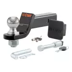 68628505AA - : Towing Starter Kit (2-inch ball, 2-inch shank with 2-inch drop), sold by Curt for Chrysler: Pacifica, Voyager | Dodge: Durango, Hornet, Ram 1500, Ram 2500, Ram 3500 | Jeep: Compass, Gladiator, Grand Cherokee, Grand Cherokee L, Grand Wagoneer, Grand Wagoneer L, Wagoneer, Wagoneer L, Wrangler | Ram: 1500, 1500 Classic, 2500, 3500 Image