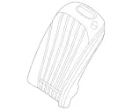 22392026118W50 - Body: Seat Back Cover for Mercedes-Benz Image