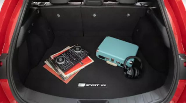 PT9197619221 - Interior: Carpet Cargo Mat - Red - W/ Rear Speaker for Lexus: UX250h Image