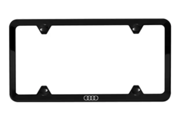 2013-2025 Audi - Slimline License Plate Frame With Audi Rings - Audi (ZAW-071-801-C)
