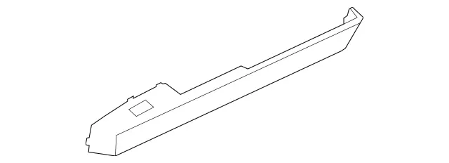 2047303122 - Rear Doors: Trim Strip for Mercedes-Benz: GLK250, GLK350 Image image
