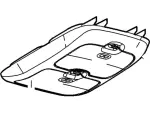 8L8Z78519A70CD - Body: Overhead Console for Ford Image