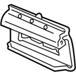 1L2Z8327BA - Body: Air Deflector for Mercury: Mountaineer Image