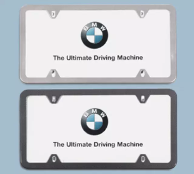 Slimline License Plate Frame - Satin Finish - BMW (82-11-0-034-722)