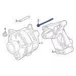 W715094S439 - : Alternator Mount Bolt for Ford: F-250 Super Duty, F-350 Super Duty, F-450 Super Duty Image