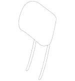 16497029509D52 - Body: Headrest for Mercedes-Benz Image