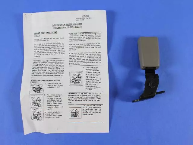 5GU581L5AE - Interior Trim: Buckle Half Seat Belt for Jeep: Liberty Image