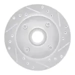 63154012R - : DFC Brake Rotor - Drilled and Slotted - Silver for DYNAMIC FRICTION Image