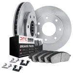 651299562 - : DFC Brake Rotor with 5000 Brake Pads and Hardware Kit for DYNAMIC FRICTION Image