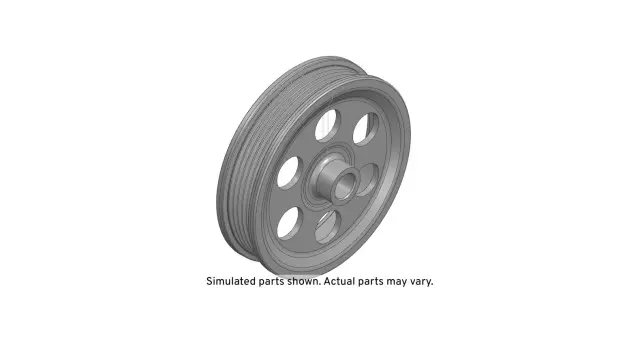 12643468 - : Engine Water Pump Pulley for Buick: Envision, Regal, Regal Sportback, Regal TourX | Cadillac: ATS, CT6, CTS | Chevrolet: Camaro, Colorado, Equinox, Impala, Malibu, Malibu Limited, Traverse | GMC: Canyon, Terrain Image