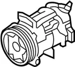 926004GA1D - HVAC: Compressor Assembly for INFINITI: Q50 Image