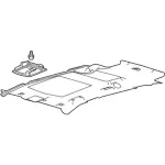 DE9Z7451916AC - Body: Headliner for Lincoln: MKT Image
