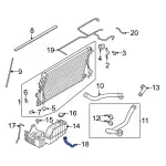 LC3Z8C289A - : 2020-2022 Ford F-350 Super Duty - Coolant Hose for Ford: F-350 Super Duty, F-450 Super Duty Image