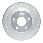63159067R - : DFC Brake Rotor - Drilled and Slotted - Silver for DYNAMIC FRICTION Image