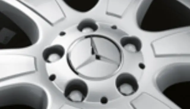 66470202 - Wheels: 2005-2019 Mercedes-Benz - Wheel Hub Insert - Silver Cap Silver Logo for Mercedes-Benz: B Electric Drive, B250e, C250, C300, C350, C63 AMG, CLA250, CLA45 AMG, CLK320, CLK350, CLK500, CLK55 AMG, CLK550, CLK63 AMG, CLS400, CLS500, CLS55 AMG, CLS550, CLS63 AMG, CLS63 AMG S, E350, E400, E550, E63 AMG, GL320, GL350, GL450, GL550, GL63 AMG, GLA250, GLA45 AMG, GLC300, GLC350e, GLC43 AMG, GLC63 AMG, GLC63 AMG S, GLE300d, GLE350, GLE400, GLE43 AMG, GLE450 AMG, GLE550e, GLE63 AMG, GLE63 AMG S, GLK250, GLK350, GLS350d, GLS450, GLS550, GLS63 AMG, ML320, ML350, ML450, ML500, ML550, ML63 AMG, R320, R350, R500, SL55 AMG, SL550, SL600, SL63 AMG, SL65 AMG, SLC300, SLC43 AMG, SLK250, SLK280, SLK300, SLK350, SLK55 AMG, SLR McLaren, SLS AMG, Sprinter 2500, Sprinter 3500 Image