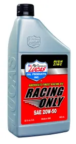 10620 - : SAE 20W-50 Racing Only for Lucas Oil Products Image