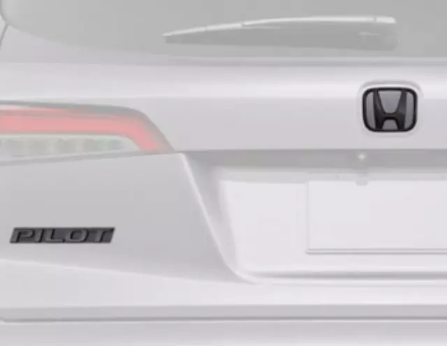 8F20TG7100 - : Exterior Emblem Kit, Rear H-Mark &amp; Pilot for Honda Image