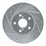 63175005L - : DFC Brake Rotor - Drilled and Slotted - Silver for DYNAMIC FRICTION Image