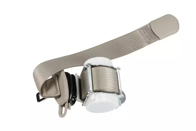 19303047 - : Shale Rear Driver Side Seat Belt with Retractor for Cadillac: Escalade | Chevrolet: Tahoe | GMC: Yukon Image