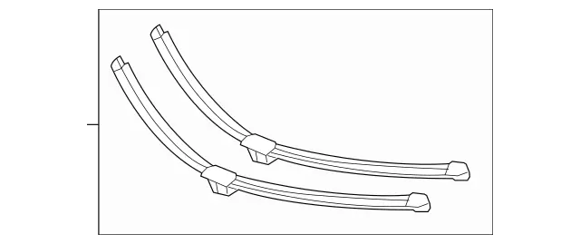 1668207800 - Electrical System: Parts Kit, Wiper Blade for Mercedes-Benz: GL350, GL450, GL550, GL63 AMG, GLE300d, GLE350, GLE400, GLE43 AMG, GLE450 AMG, GLE550e, GLE63 AMG, GLE63 AMG S, GLS350d, GLS450, GLS550, GLS63 AMG, ML250, ML350, ML400, ML550, ML63 AMG Image image