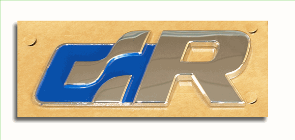 5N0853688HCE - Exterior: R-Line Emblem for Volkswagen: CC, Eos, Golf, GTI, Jetta, Tiguan, Touareg Image