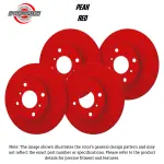 KTFRRVR009064 - : SP Performance, Rotors, Peak Series Slotted, Red Zinc Coated, Kit for SP Performance Image