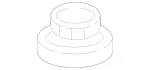 4635040112 - Cooling System: Radiator Nut for Mercedes-Benz Image