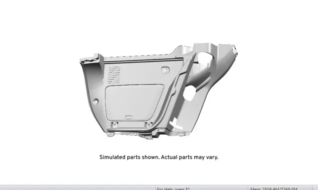 95405579 - Body: Lower Quarter Trim for Buick: Encore Image
