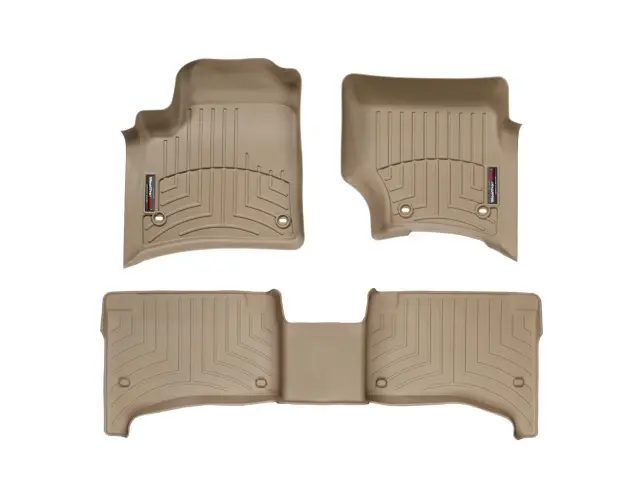 4504512 - Accessories: Front &amp; Rear Tan FloorLiner™ DigitalFit® for WeatherTech Image