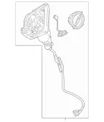 2578108300 - Front Doors: Mirror Frame for Mercedes-Benz Image