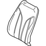 KA1Z5864416BA - Body: Seat Back Cover for Lincoln: Nautilus Image