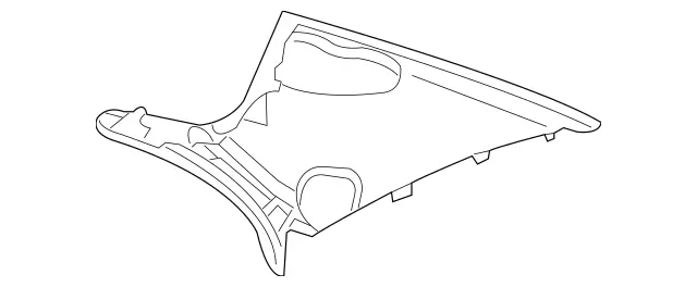 21969018258L78 - Body: Upper Quarter Trim for Mercedes-Benz Image