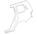166630360064 - Side Walls: Fender, Rear for Mercedes-Benz: GL350, GL450, GL550, GL63 AMG, GLS350d, GLS450, GLS550, GLS63 AMG Image