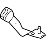 8C2Z16601A90BA - Electrical: Buckle End for Ford Image