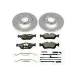 ESK496 - : Genuine Geomet Coated Rotors, ECE-R90 Brake Pads + Hardware Kit for PowerStop Image