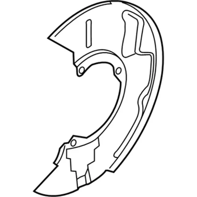 KK3Z2K005C - : Splash Shield for Ford: E-Transit, Transit-150, Transit-250, Transit-350, Transit-350 HD Image