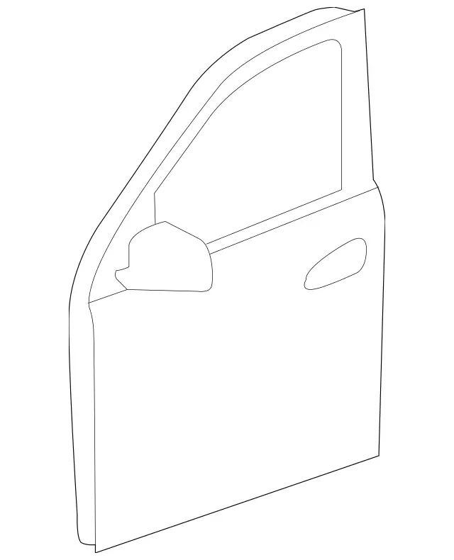 1667200105 - Driver Door: Driver Door for Mercedes-Benz: GL350, GL450, GL550, GL63 AMG, GLE300d, GLE350, GLE400, GLE550e, GLE63 AMG, GLS350d, GLS450, GLS550, GLS63 AMG, ML250, ML350, ML400, ML550, ML63 AMG Image image