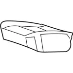 4L2Z7863841AA - Body: Seat Cushion for Ford: Explorer | Mercury: Mountaineer Image