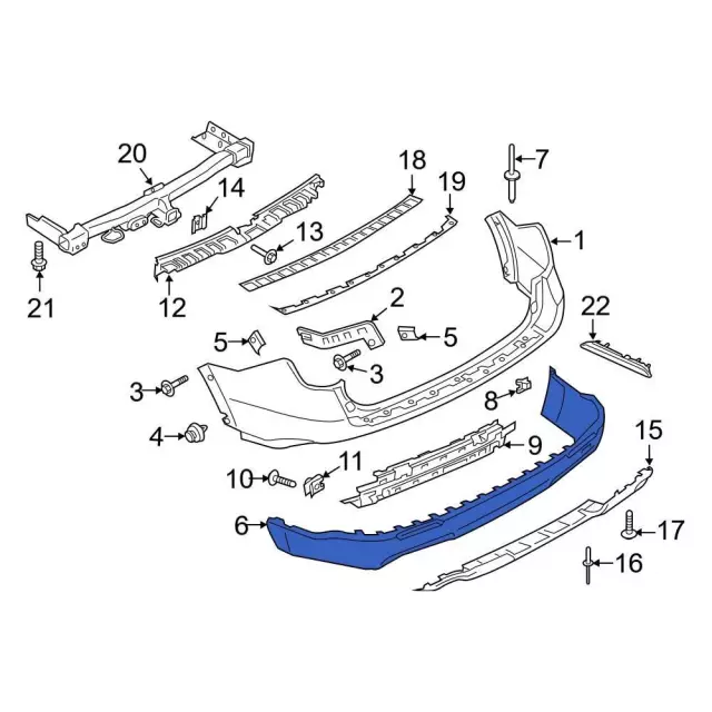 LB5Z17K835BF - Body: Lower Cover for Ford: Explorer Image