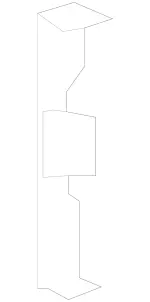 9067540014 - Body: Fuel Door Brace for Mercedes-Benz: Sprinter 2500, Sprinter 3500 Image