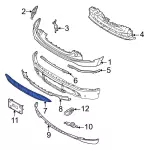 NL3Z17B968AA - Body: Center Cover for Ford: F-150 Lightning Image