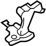 886065DA0A - Body: Center Bracket for Infiniti Image