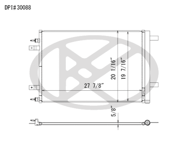 CD321122 - : Koyorad A/C Condenser for Koyo Image