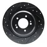 63321049L - : DFC Brake Rotor - Drilled and Slotted - Black for DYNAMIC FRICTION Image