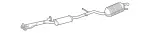 2154901821 - Exhaust: Muffler &amp; Pipe for Mercedes-Benz Image