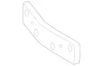 2178850581 - Body: License Bracket for Mercedes-Benz Image
