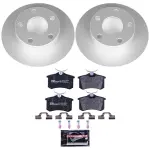 ESK515 - : Genuine Geomet Coated Rotors, ECE-R90 Brake Pads + Hardware Kit for PowerStop Image