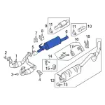 LC3Z5201B - : Center Pipe for Ford: F-250 Super Duty, F-350 Super Duty, F-450 Super Duty Image