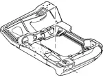 8W7Z5463101B - Body: Seat Frame for FORD Image